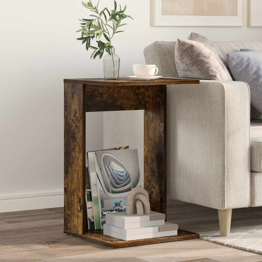 Masă laterală Stejar fumuriu 40 x 38 x 62,5 cm Lemn compozit