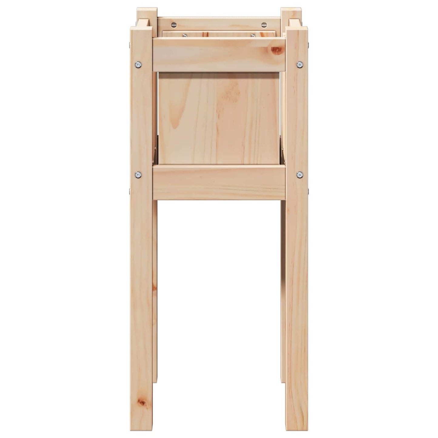 Vază pentru Grădină Natură 31 x 31 x 70 cm Lemn de pin masiv