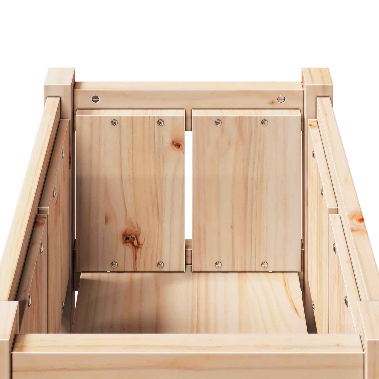 Vază pentru Grădină Natură 40 x 40 x 70 cm Lemn de pin masiv