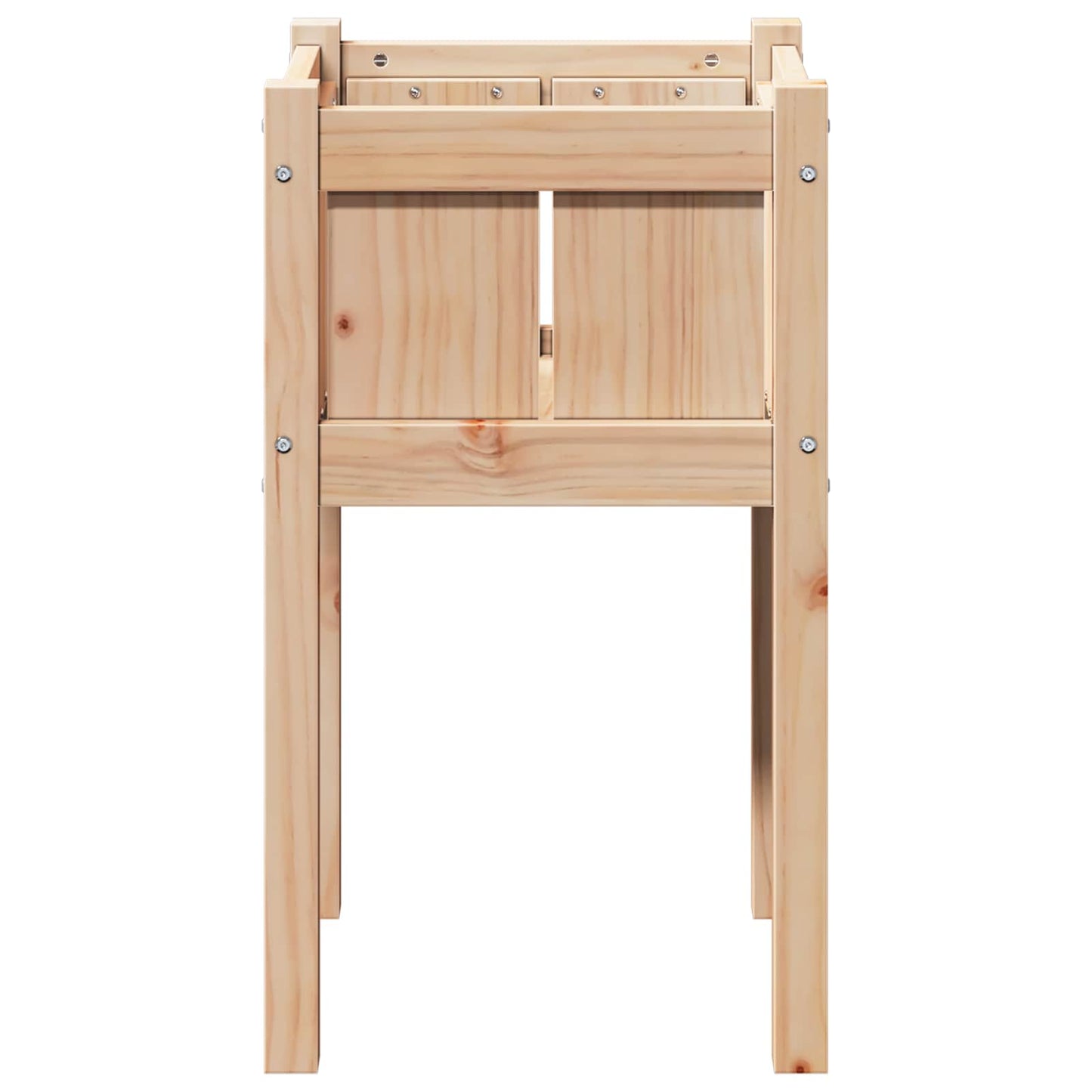 Vază pentru Grădină Natură 40 x 40 x 70 cm Lemn de pin masiv