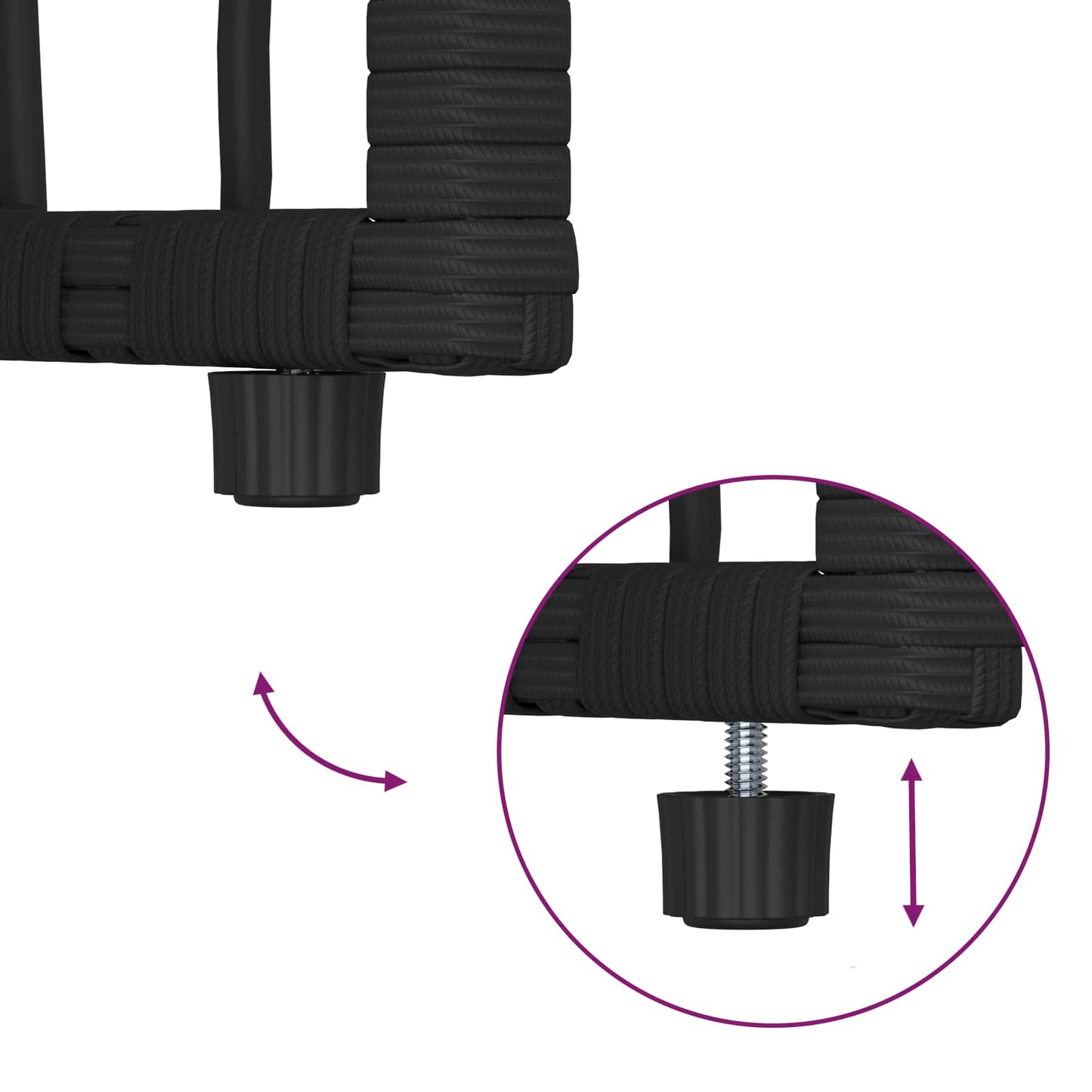 Bancă de exterior Simplu Negru și Gri închis 116 x 55 x 82 cm