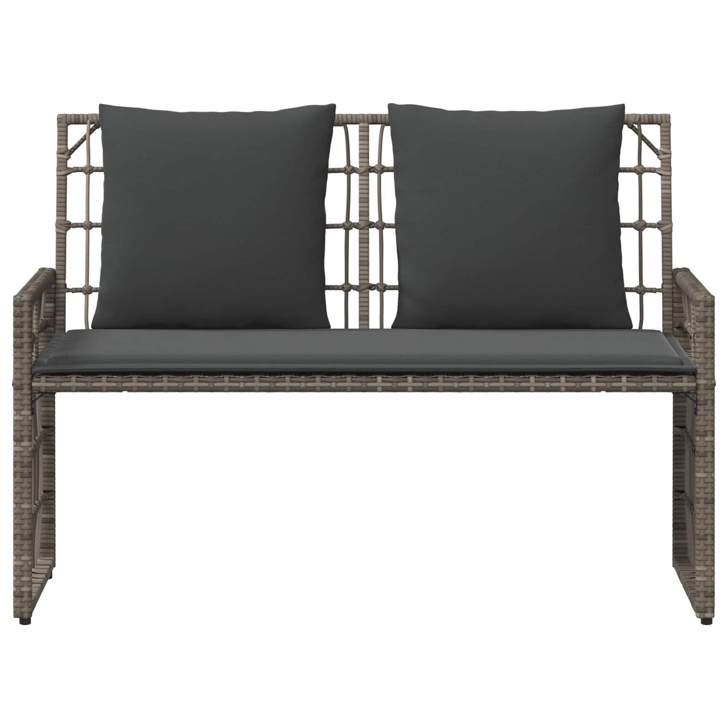 Bancă de exterior Simplu Gri și gri închis 116 x 55 x 82 cm