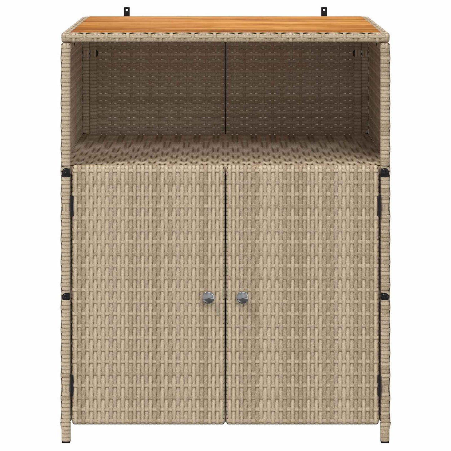 Dulap cu raft Bej 70 x 50 x 87 cm Poliester și Rattan Roly