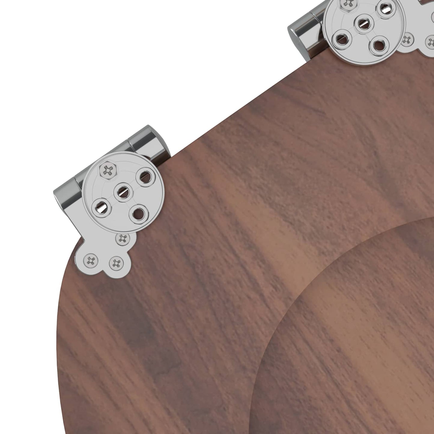 Capac de toaletă cu închidere lentă 2 pcs Maro 44 x 38 cm