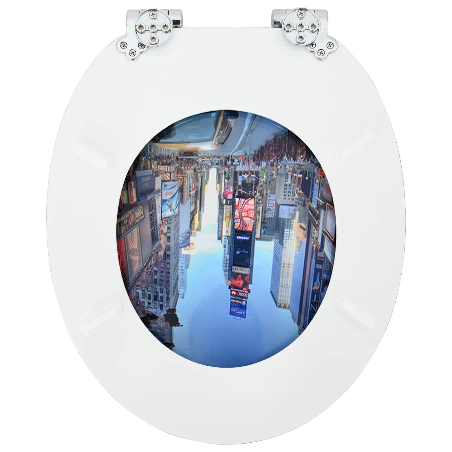 Capac de toaletă cu închidere lentă 2 pcs Multicolour Placă MDF