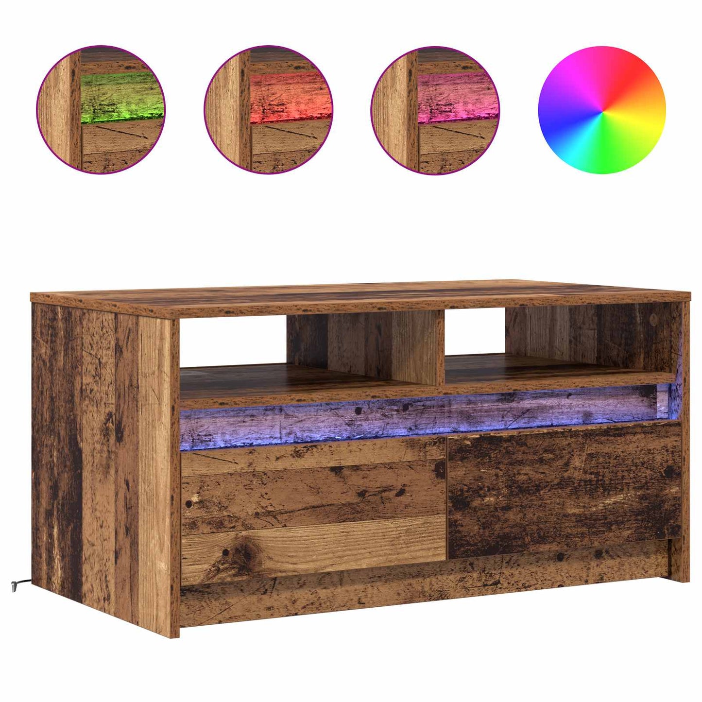 Masă de cafea Lemn vechi 90 x 50 x 45 cm Lemn compozit