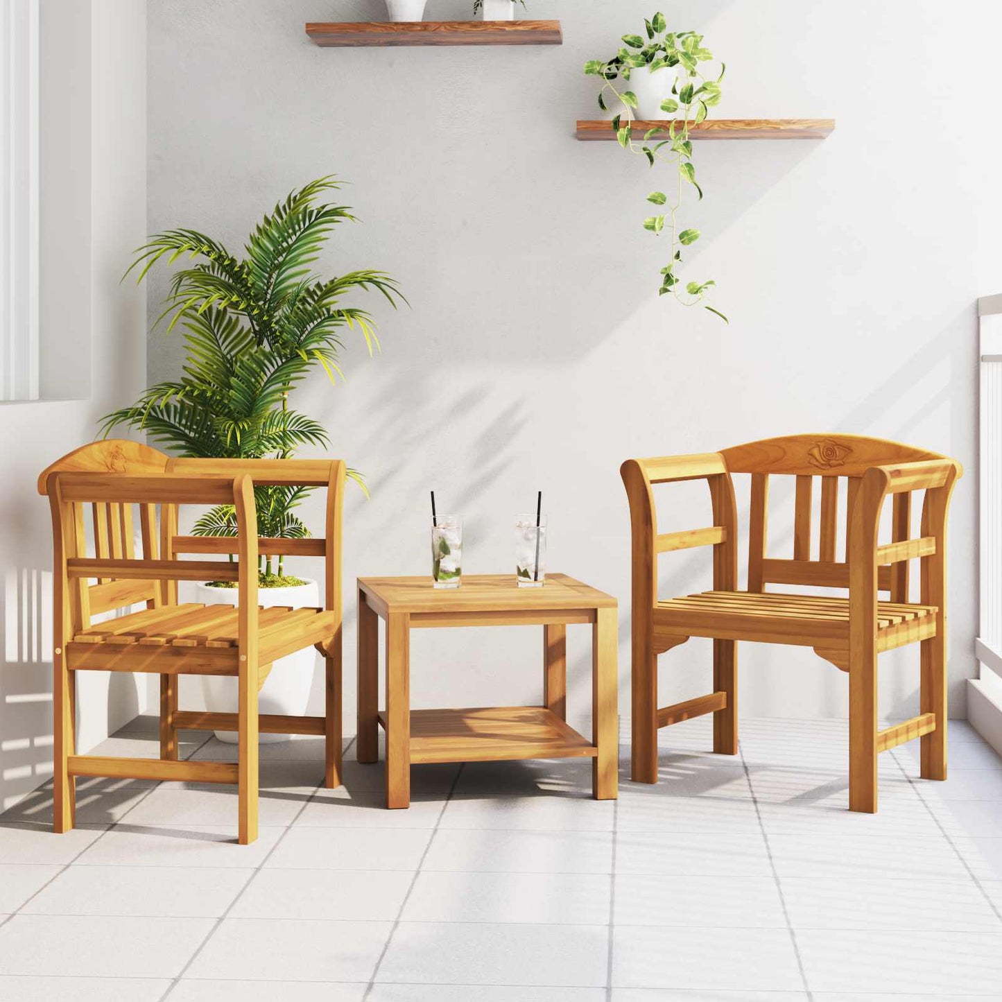 bancă cu pernă Finisaj cu ulei natural 68,5 x 46 x 82,5 cm