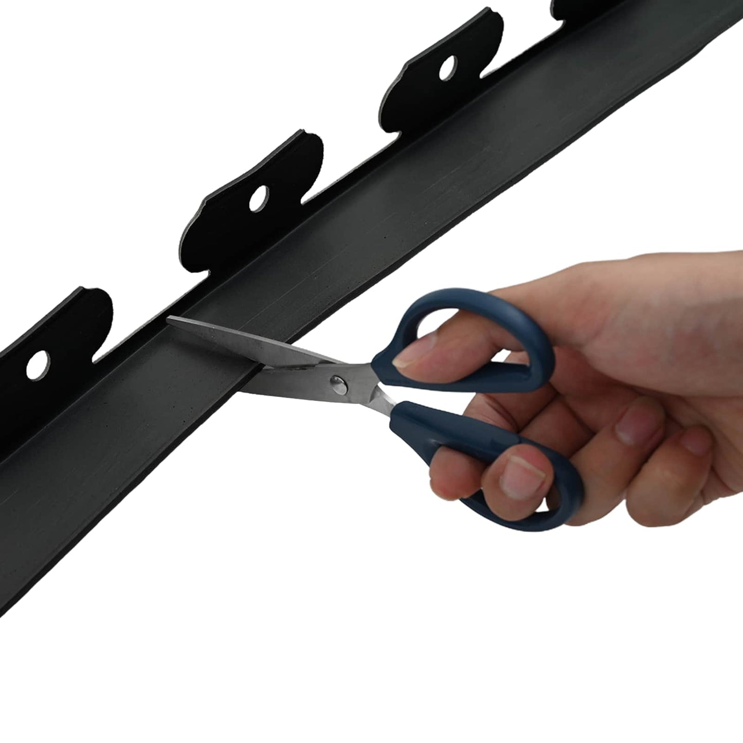 Borduri pentru gazon Negru 2000 x 4 x 5 cm Plastic