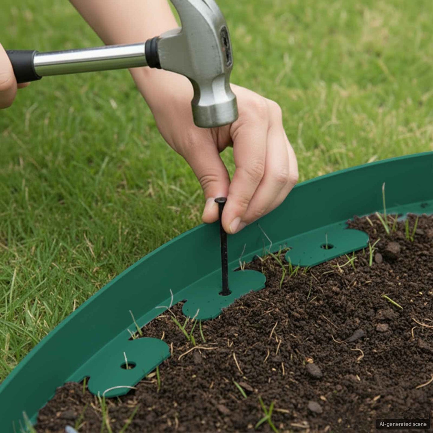 Borduri pentru gazon Verde 3000 x 4 x 5 cm Plastic