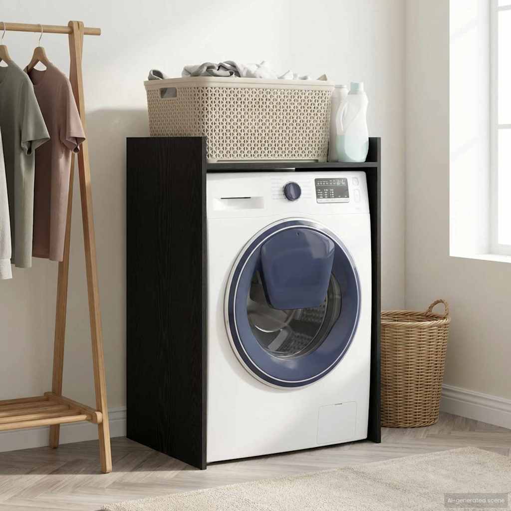 Dulap pentru mașina de spălat Stejar Negru 67,5 x 48 x 97 cm