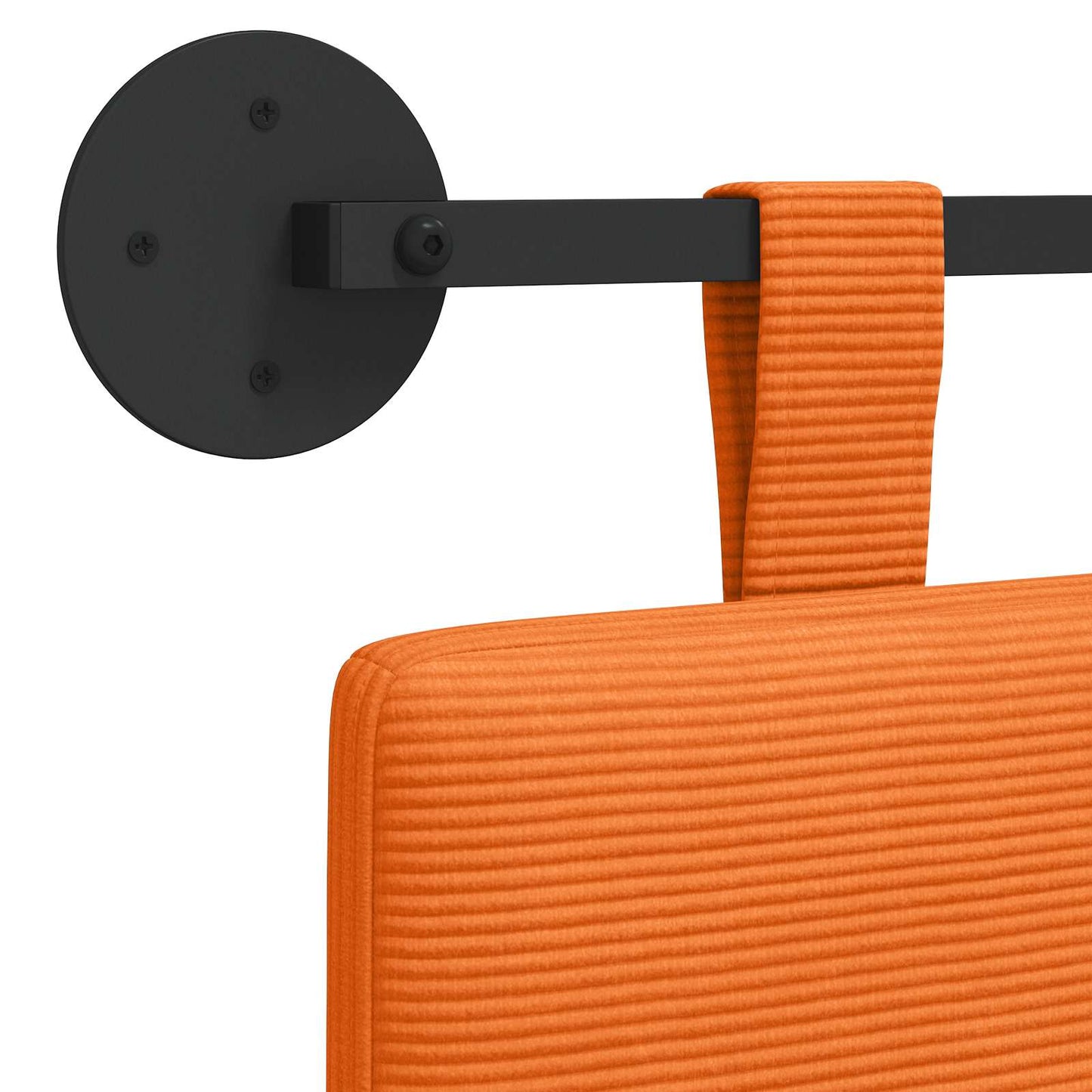 Cap de pat suspendat Pe perete Simplu Țesătură din corduroy