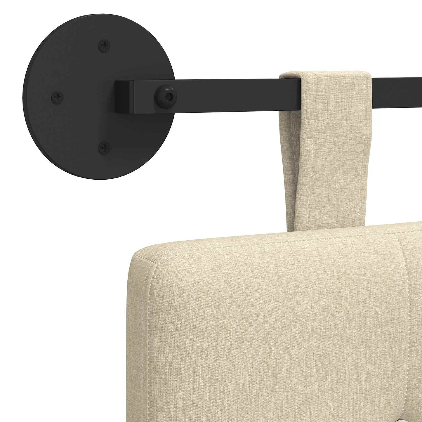 Cap de pat suspendat Pe perete țesătură