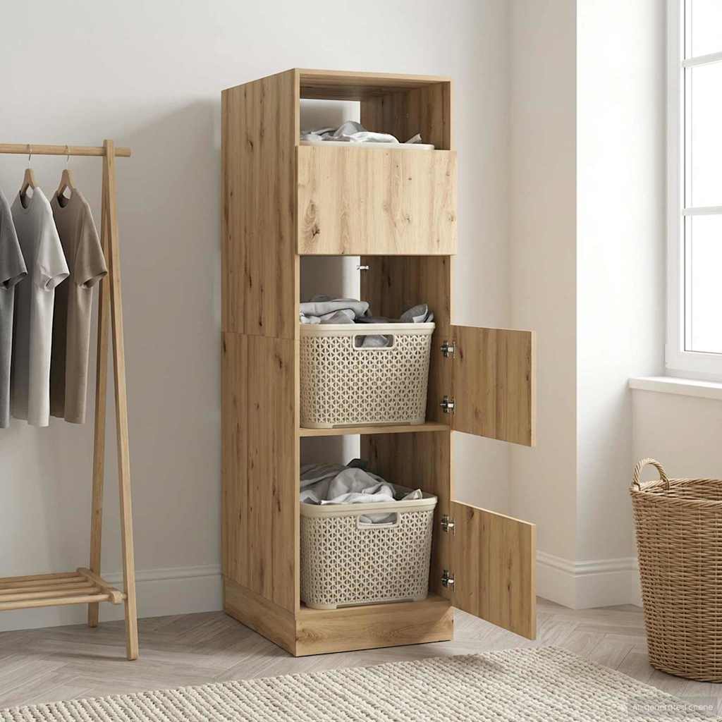 Dulap de rufe cu depozitare Stejar Artizanal Lemn compozit