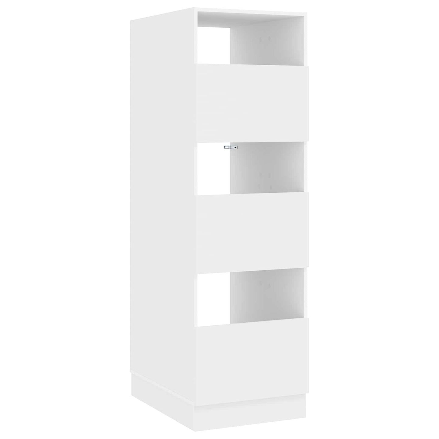 Set dulap de rufe cu depozitare 2 pcs Alb Lemn prelucrat