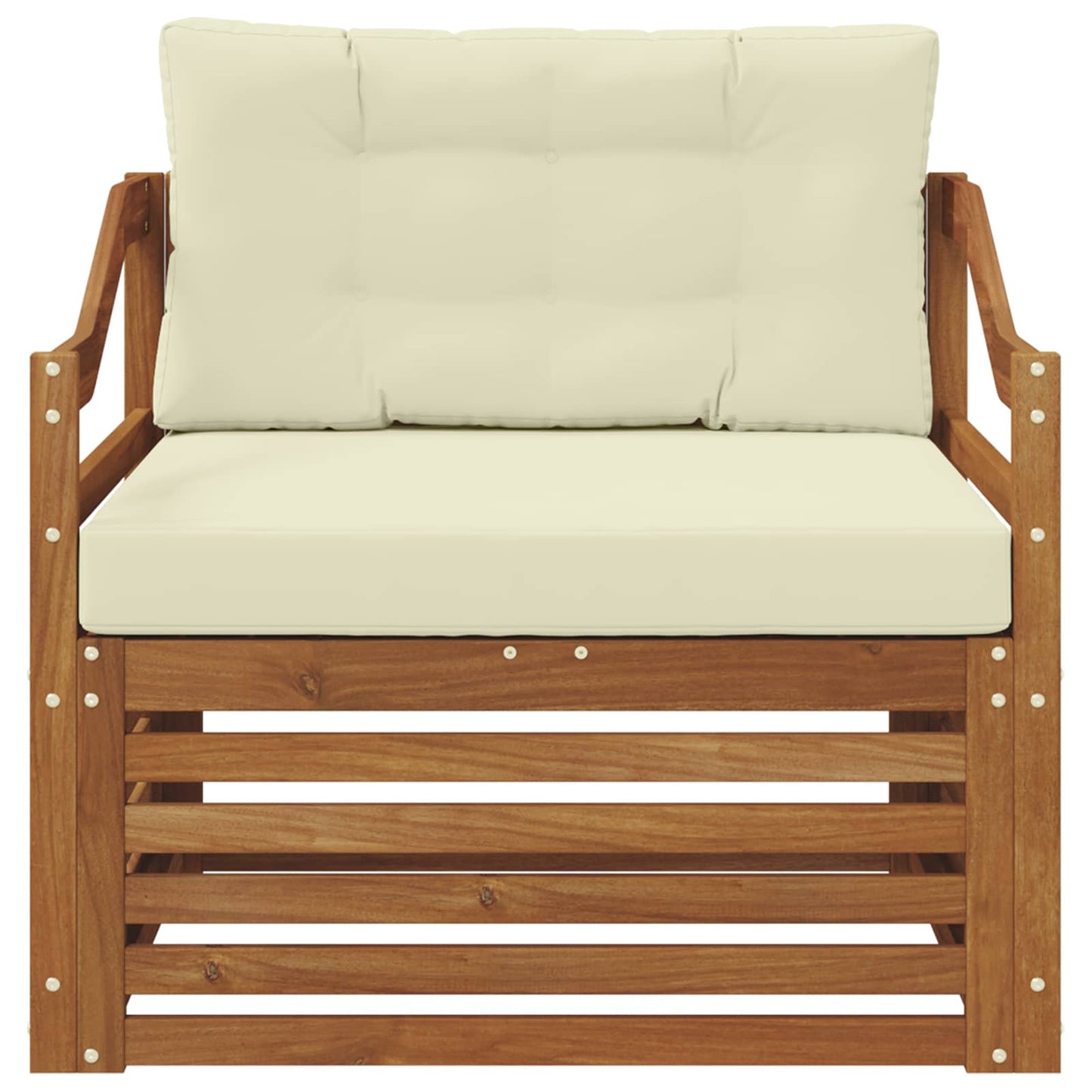 Set de canapele de exterior Lemn Solid de Acacia natural