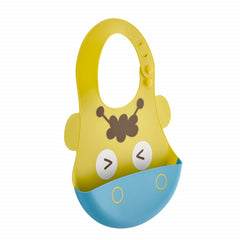 Baveta BabyJem din silicon Soft Baby Bib (Culoare: Gri)