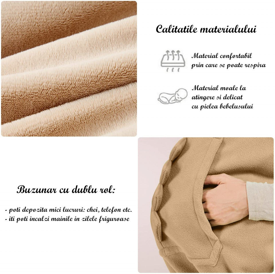 Protectie universala pentru sisteme de purtare tip marsupiu Drool (Culoare: Gri)