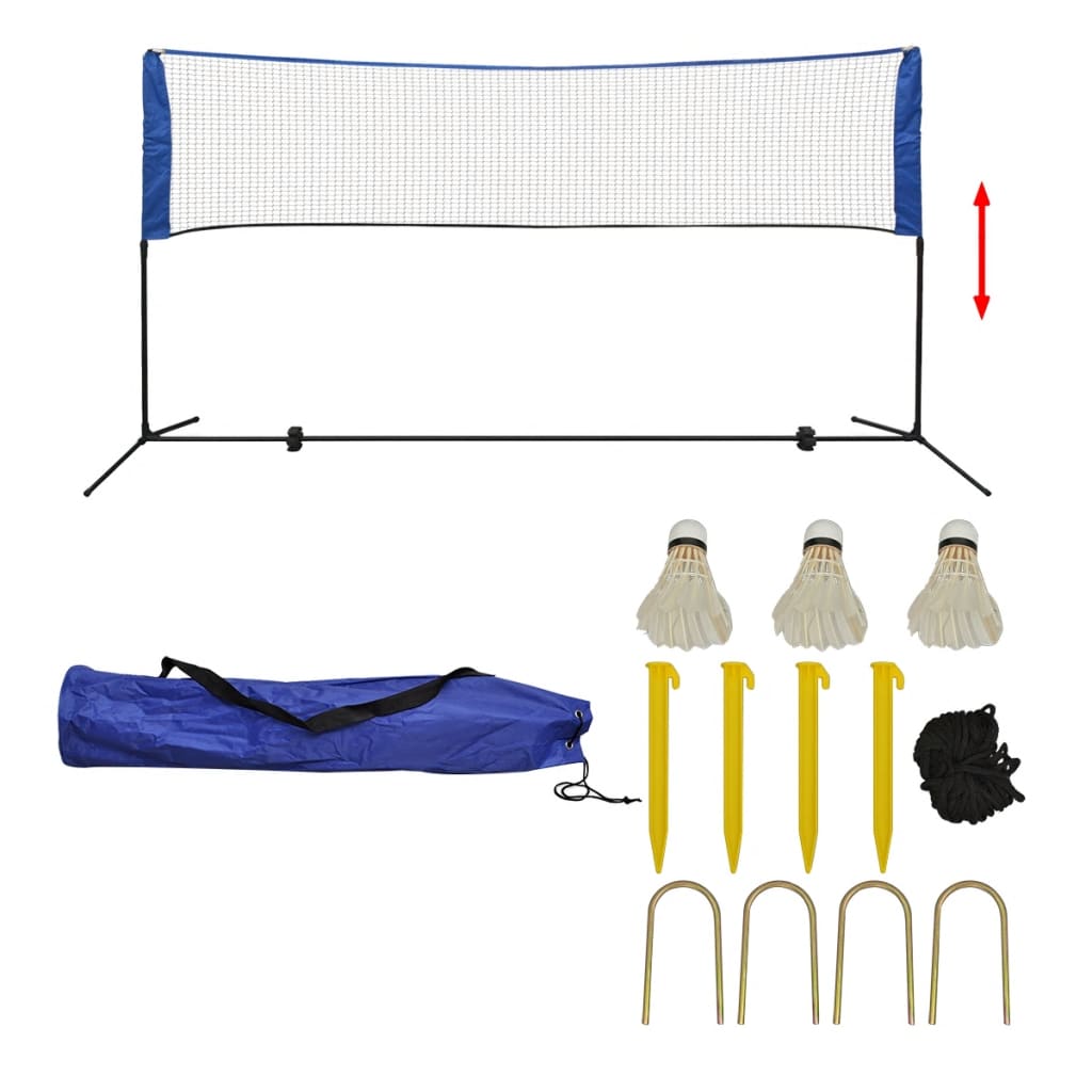 Set fileu de badminton, cu fluturași, 300x155 cm - Vendito