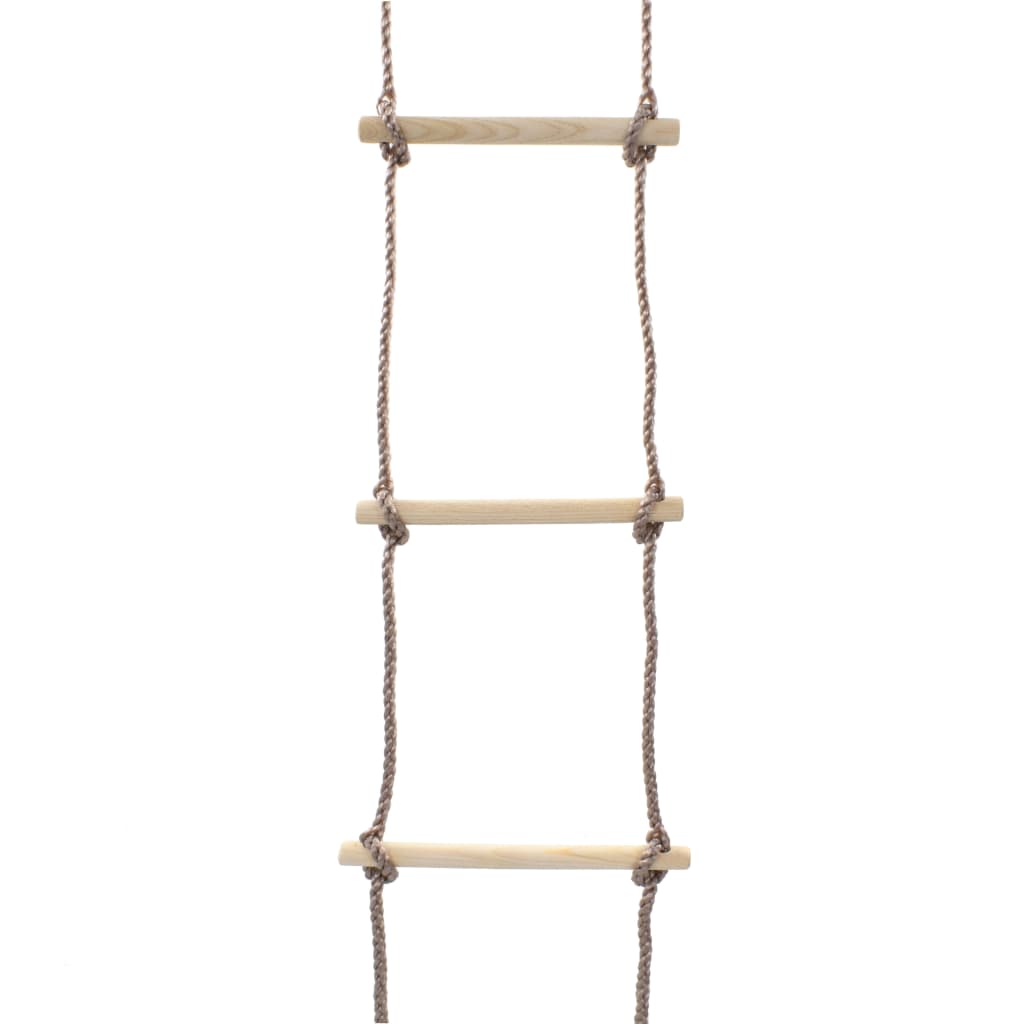 Scară din frânghie pentru copii, 290 cm, lemn - Vendito