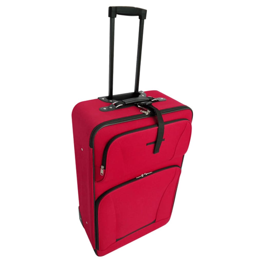 Set 5 bagaje/trollere roșu - Vendito