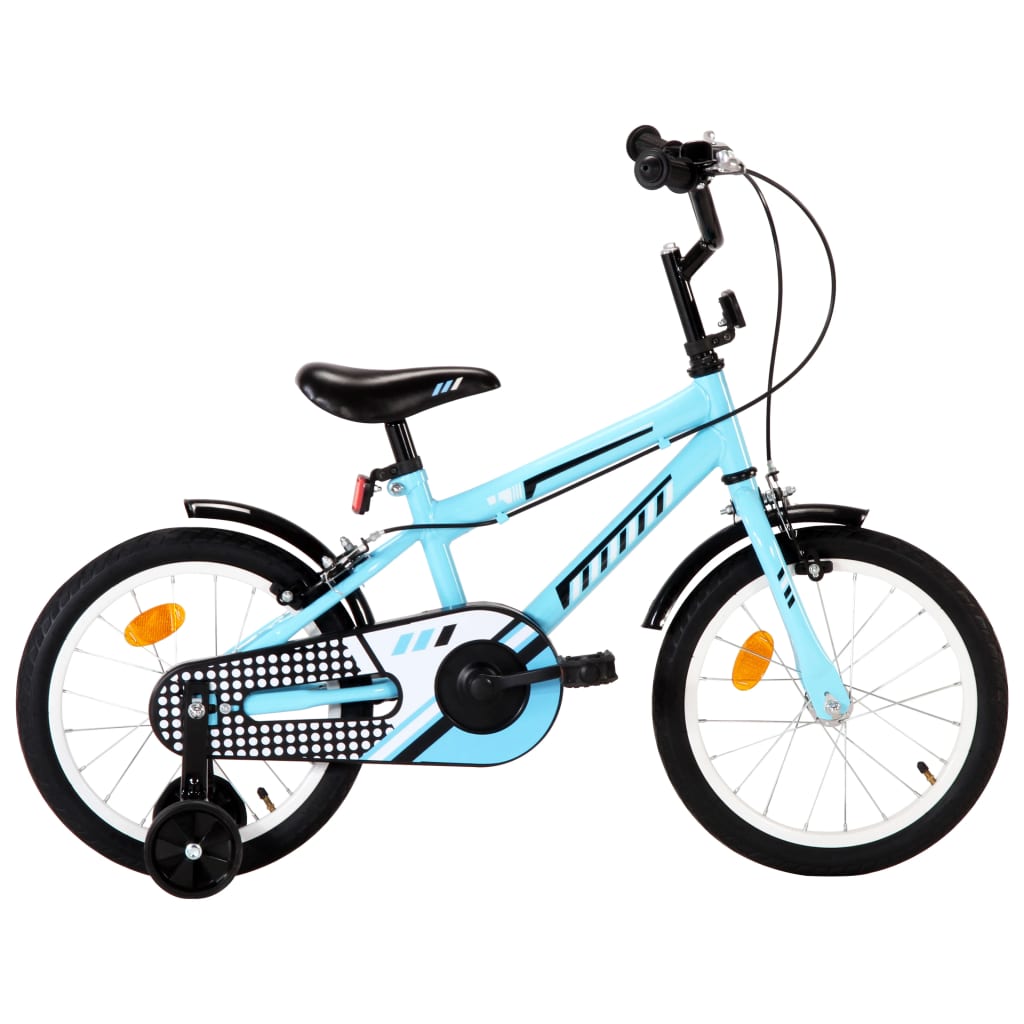 Bicicletă pentru copii, negru și albastru, 16 inci - Vendito
