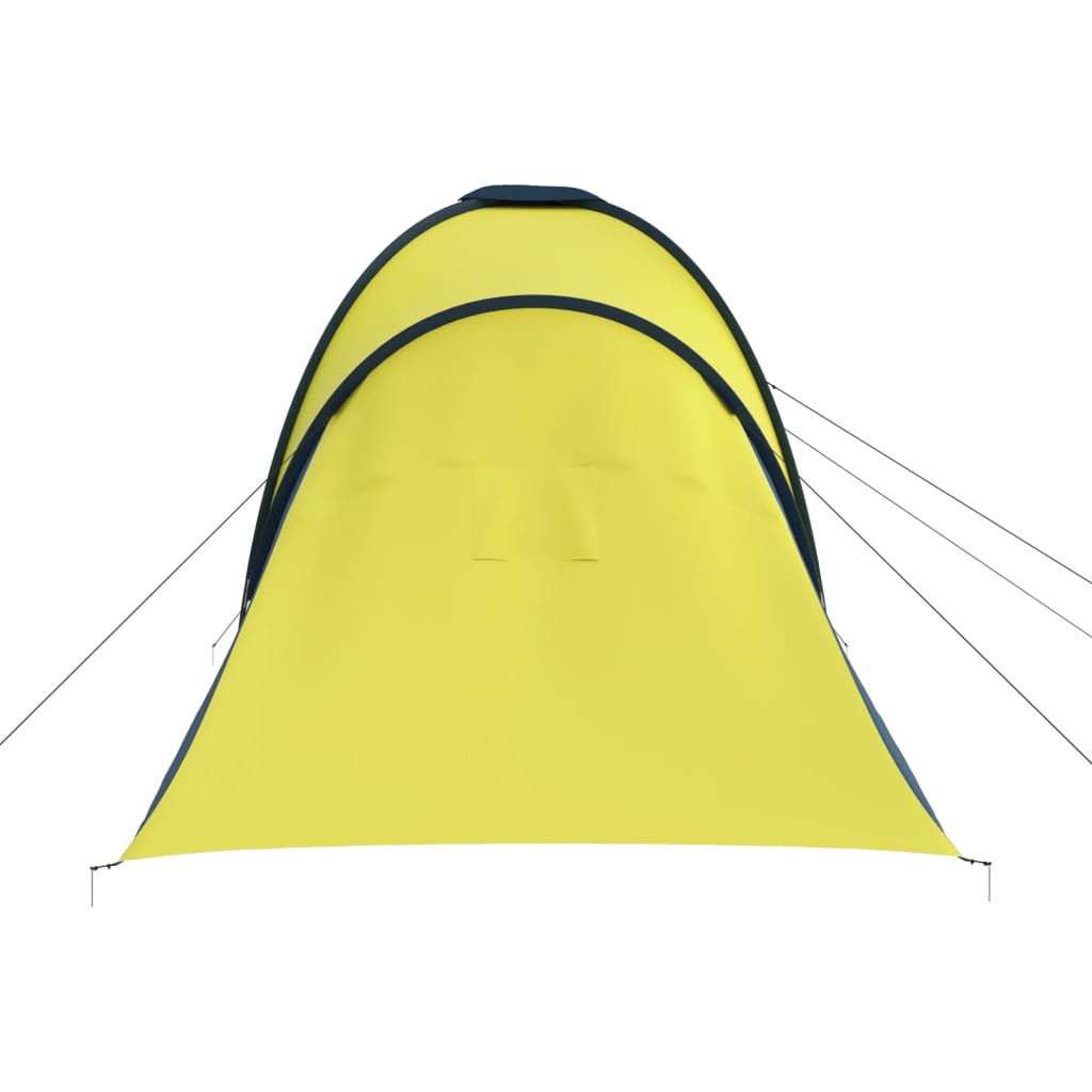 Cort camping, 6 persoane, albastru și galben - Vendito
