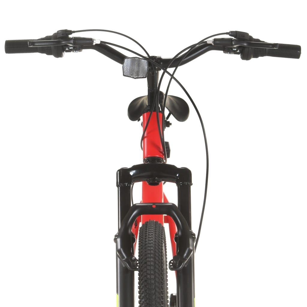 Bicicletă montană cu 21 viteze, roată 27,5 inci, roșu, 50 cm