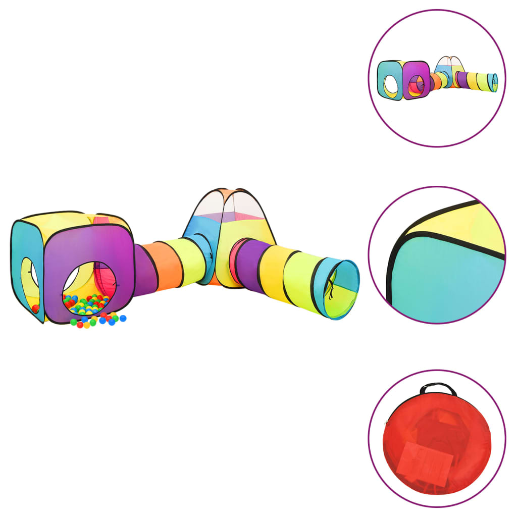 Cort de joacă pentru copii, multicolor, 190x264x90 cm - Vendito