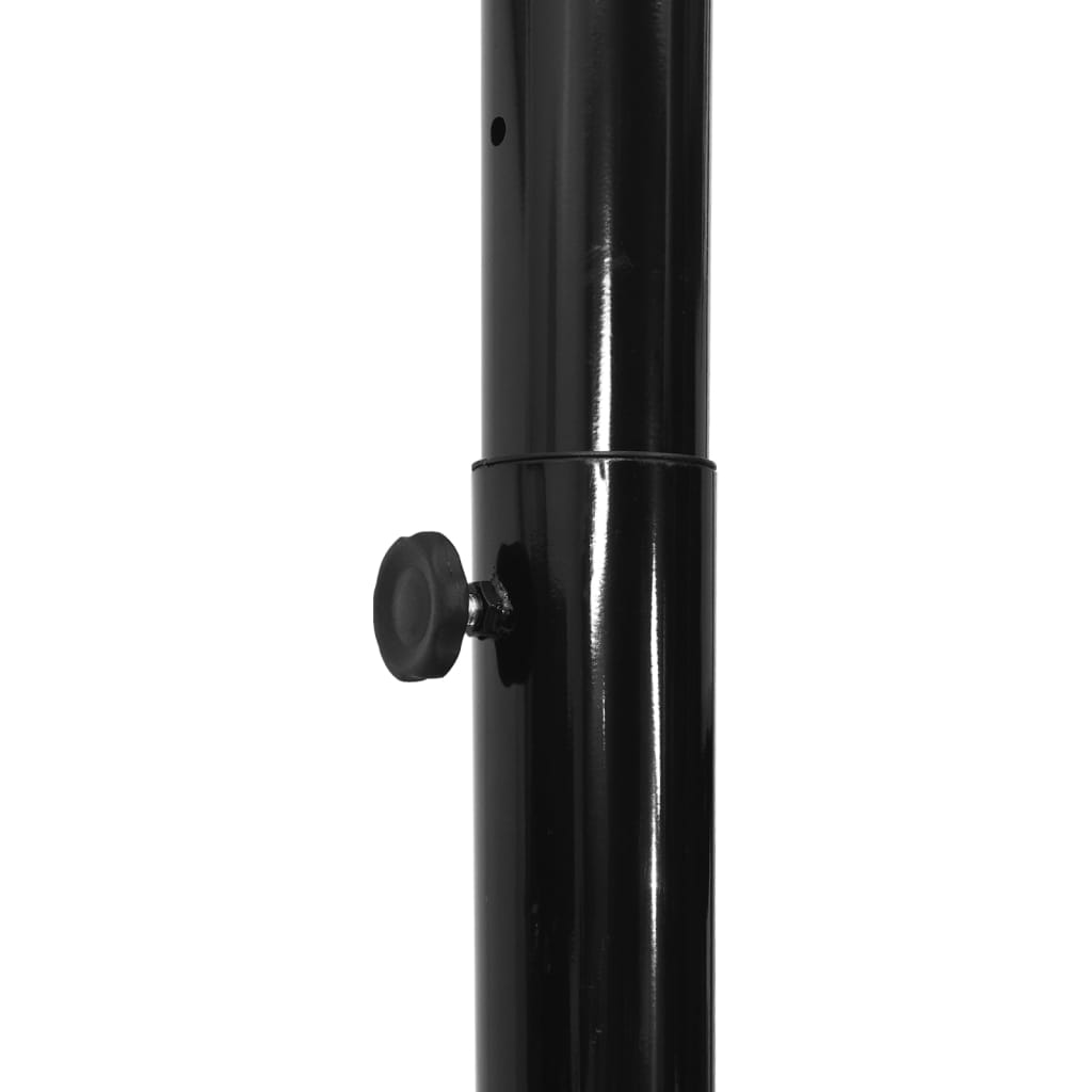 Suport cu coș de baschet, negru, 258-363 cm, polietilenă - Vendito