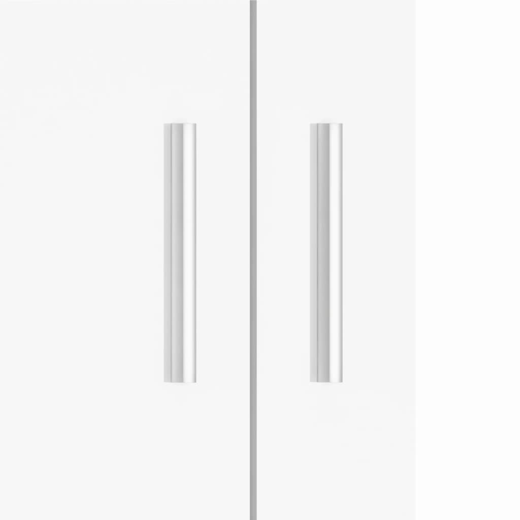 Suport acvariu, alb extralucios, 101x41x58 cm, lemn prelucrat - Vendito