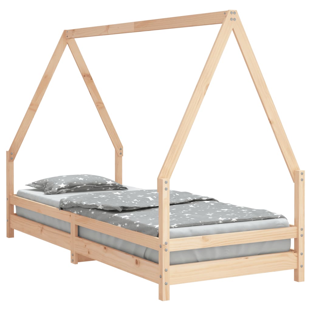 Cadru pat pentru copii, 90x200 cm, lemn masiv de pin - Vendito