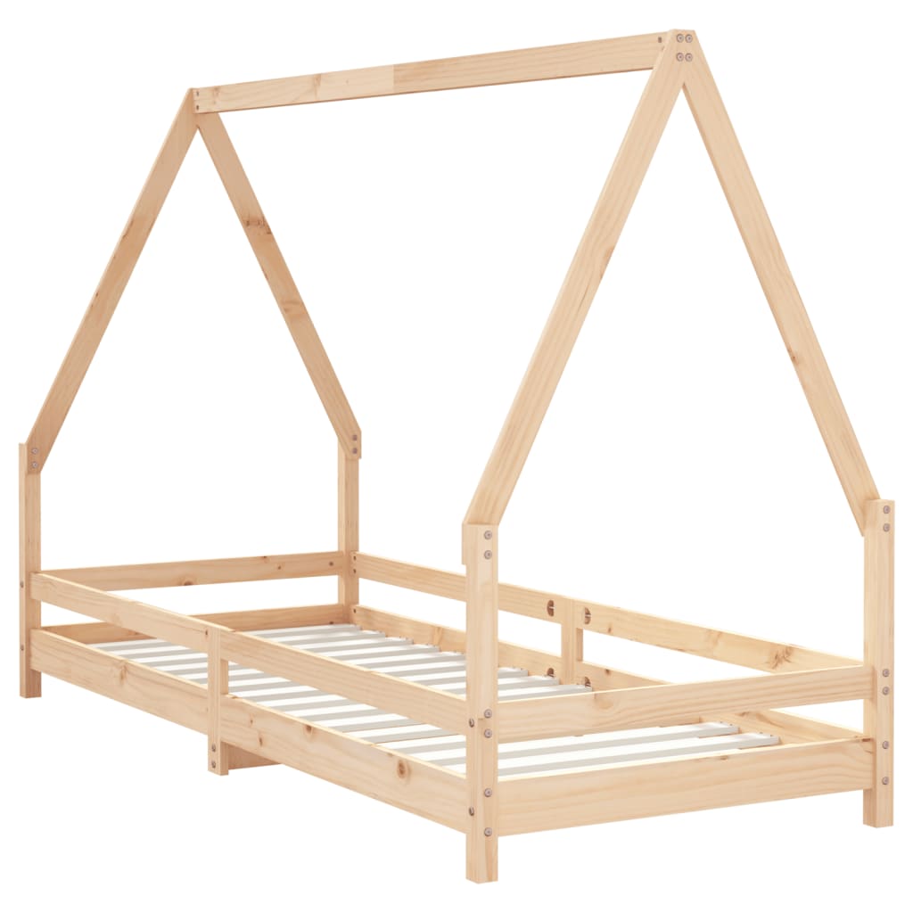 Cadru pat pentru copii, 90x200 cm, lemn masiv de pin - Vendito