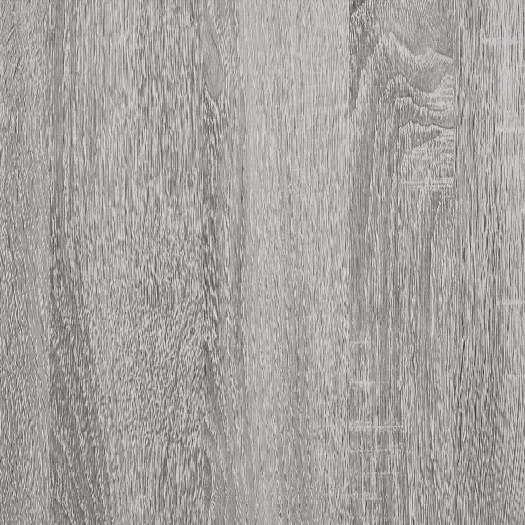 Cadru de pat, gri sonoma, 135x190 cm, lemn prelucrat