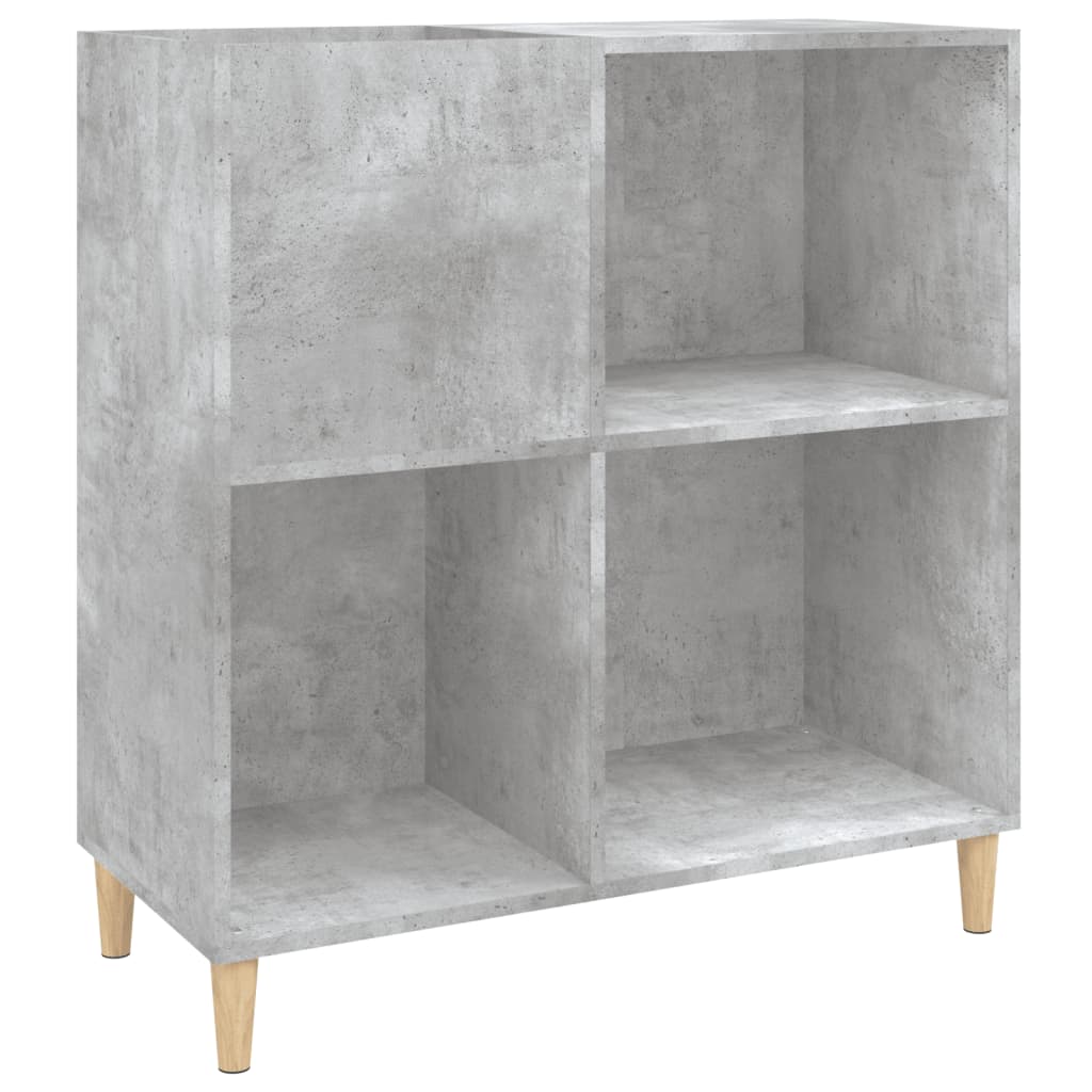 Dulap pentru discuri gri beton 84,5x38x89 cm lemn compozit - Vendito