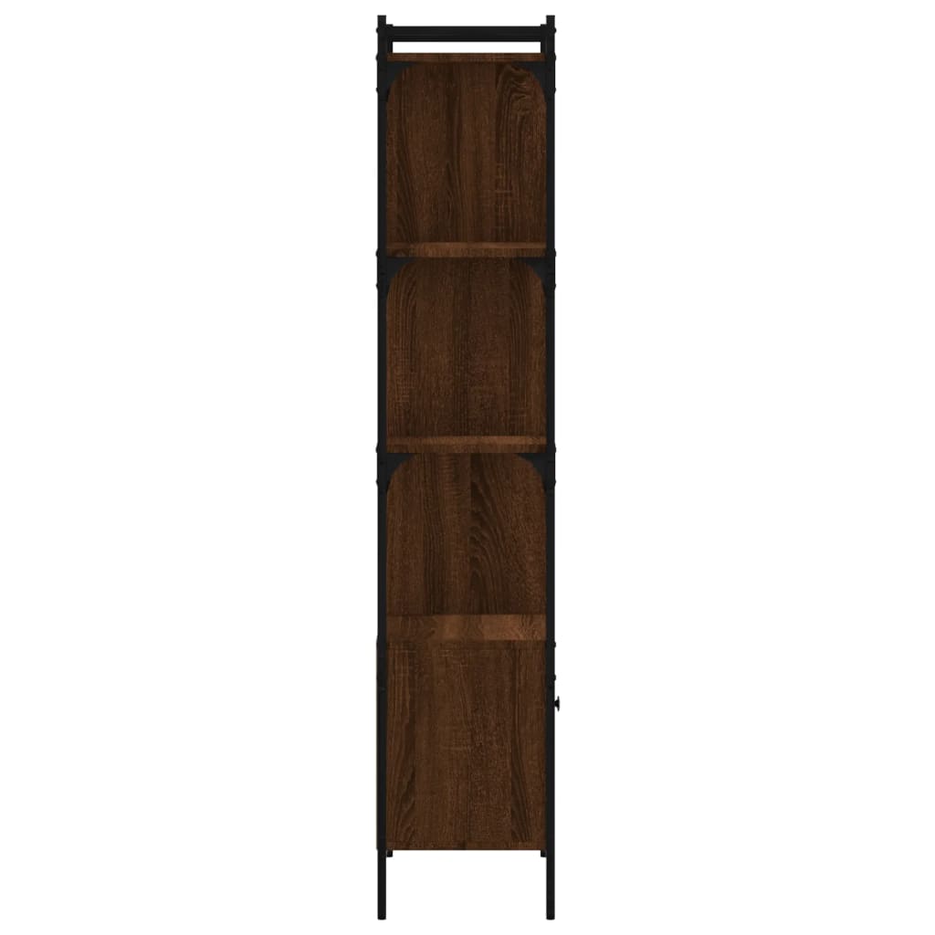 Bibliotecă cu ușă stejar maro 44,5x30x154,5 cm lemn compozit - Vendito