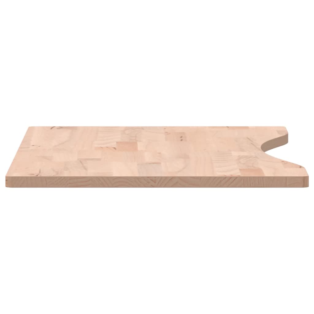 Blat de birou, 80x(36-40)x1,5 cm, lemn masiv de fag - Vendito