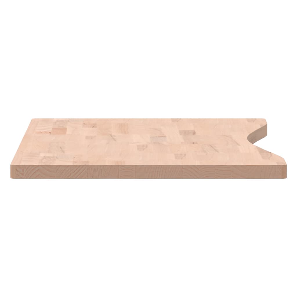 Blat de birou, 100x(45-50)x2,5 cm, lemn masiv de fag - Vendito