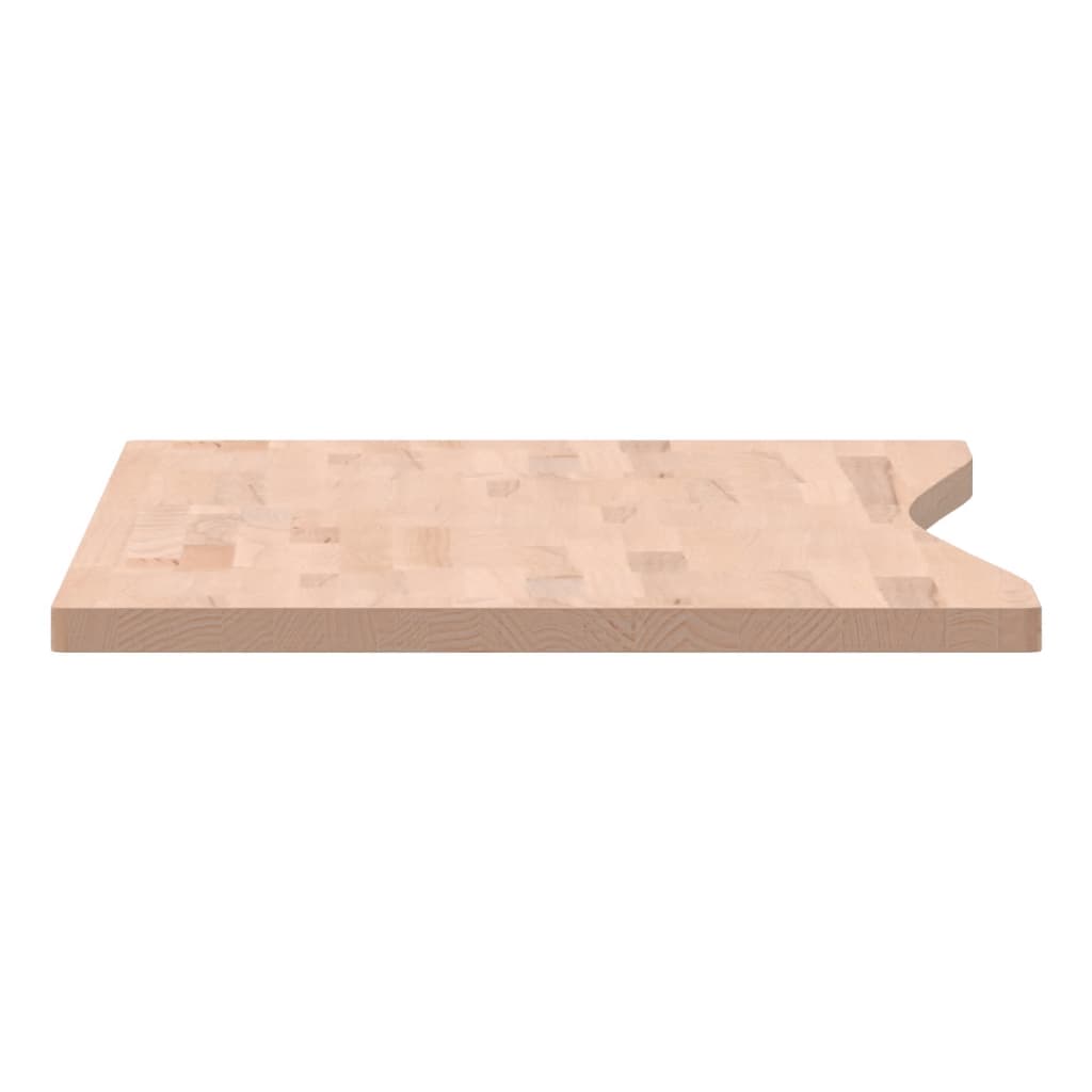 Blat de birou, 110x(50-55)x2,5 cm, lemn masiv de fag - Vendito