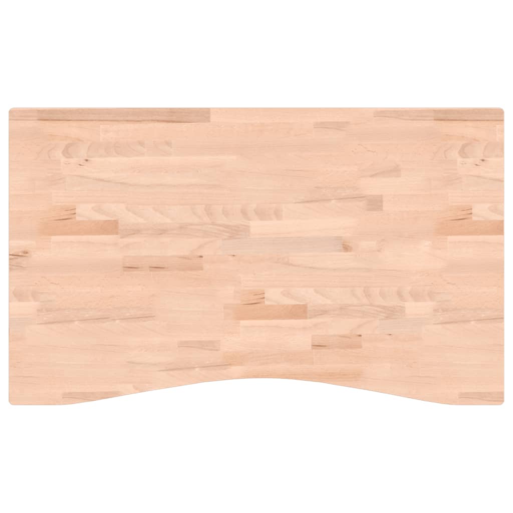 Blat de birou, 100x(55-60)x2,5 cm, lemn masiv de fag - Vendito