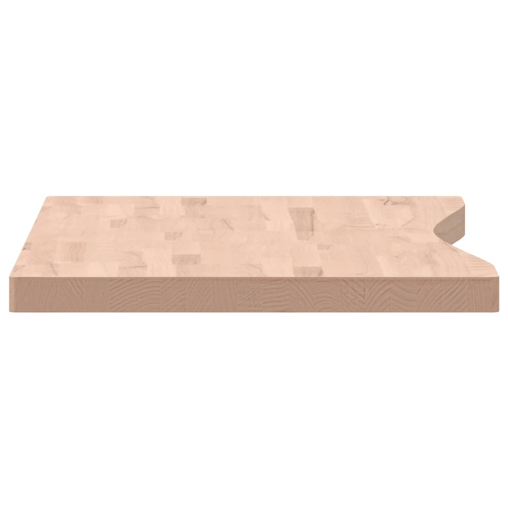 Blat de birou, 110x(50-55)x4 cm, lemn masiv de fag - Vendito
