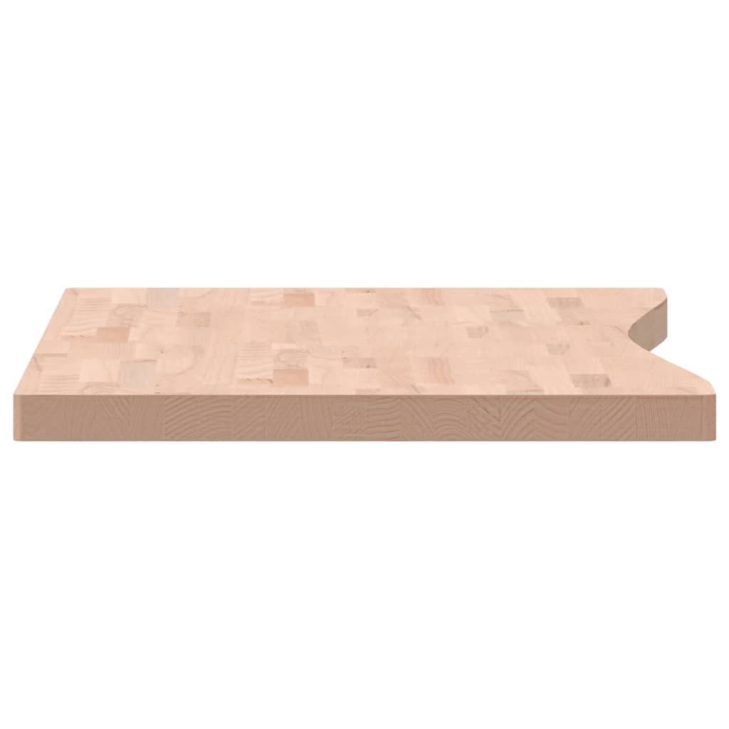 Blat de birou, 110x(55-60)x4 cm, lemn masiv de fag - Vendito