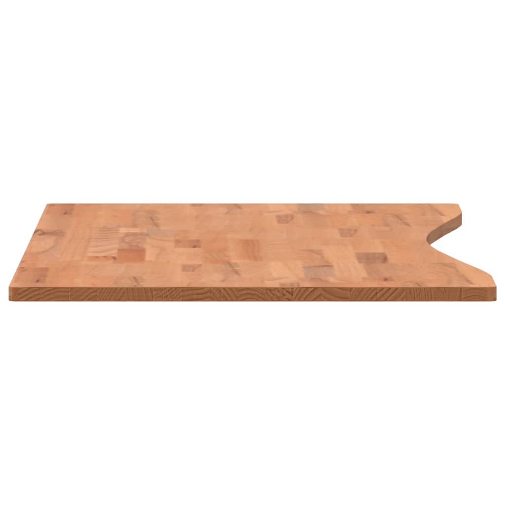 Blat de birou, 100x(45-50)x1,5 cm, lemn masiv de fag - Vendito