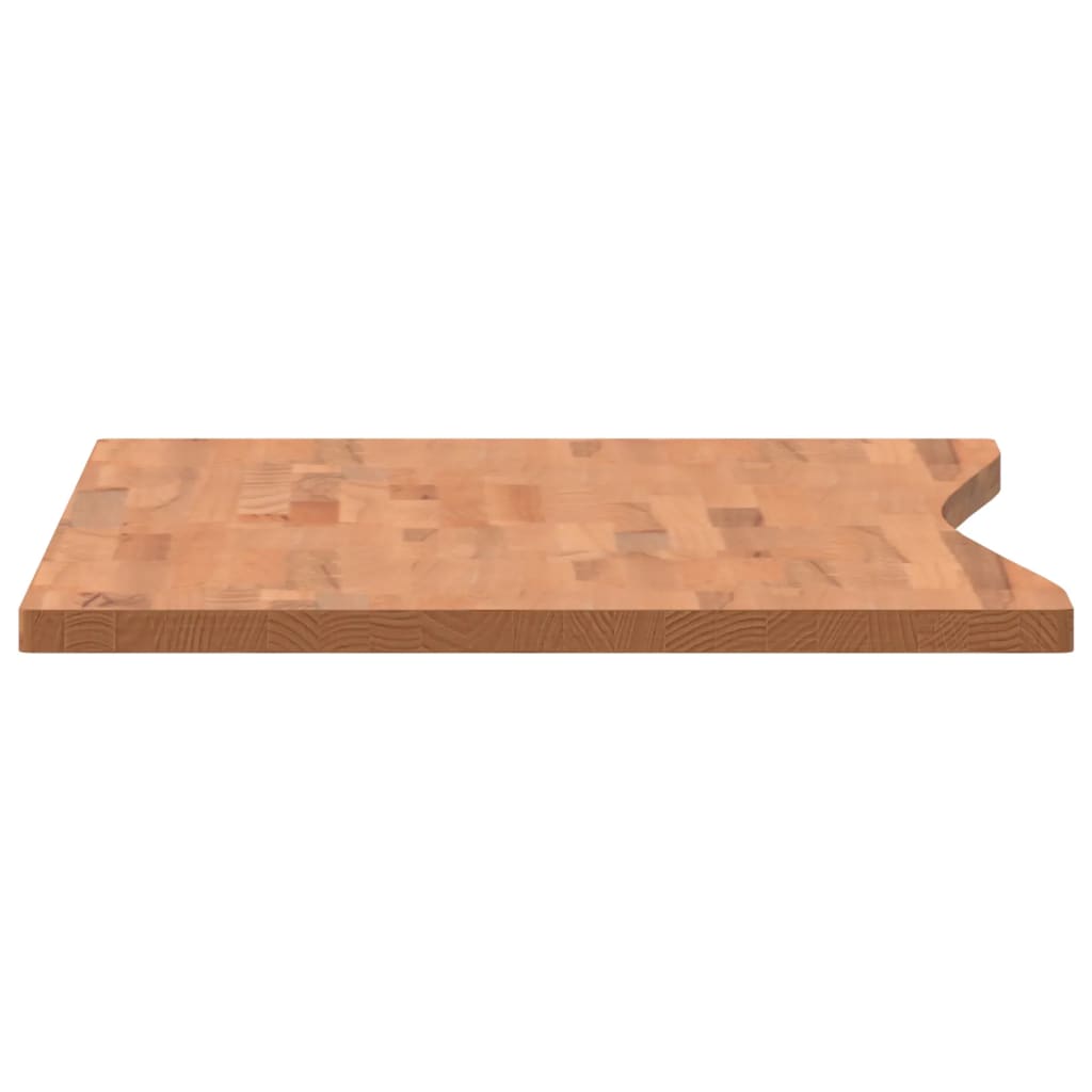 Blat de birou, 110x(55-60)x2,5 cm, lemn masiv de fag - Vendito