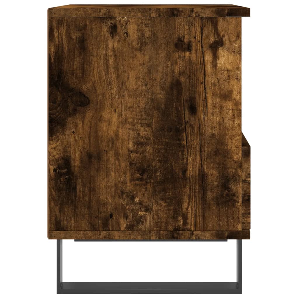 Noptieră, stejar fumuriu, 40x35x50 cm, lemn compozit - Vendito