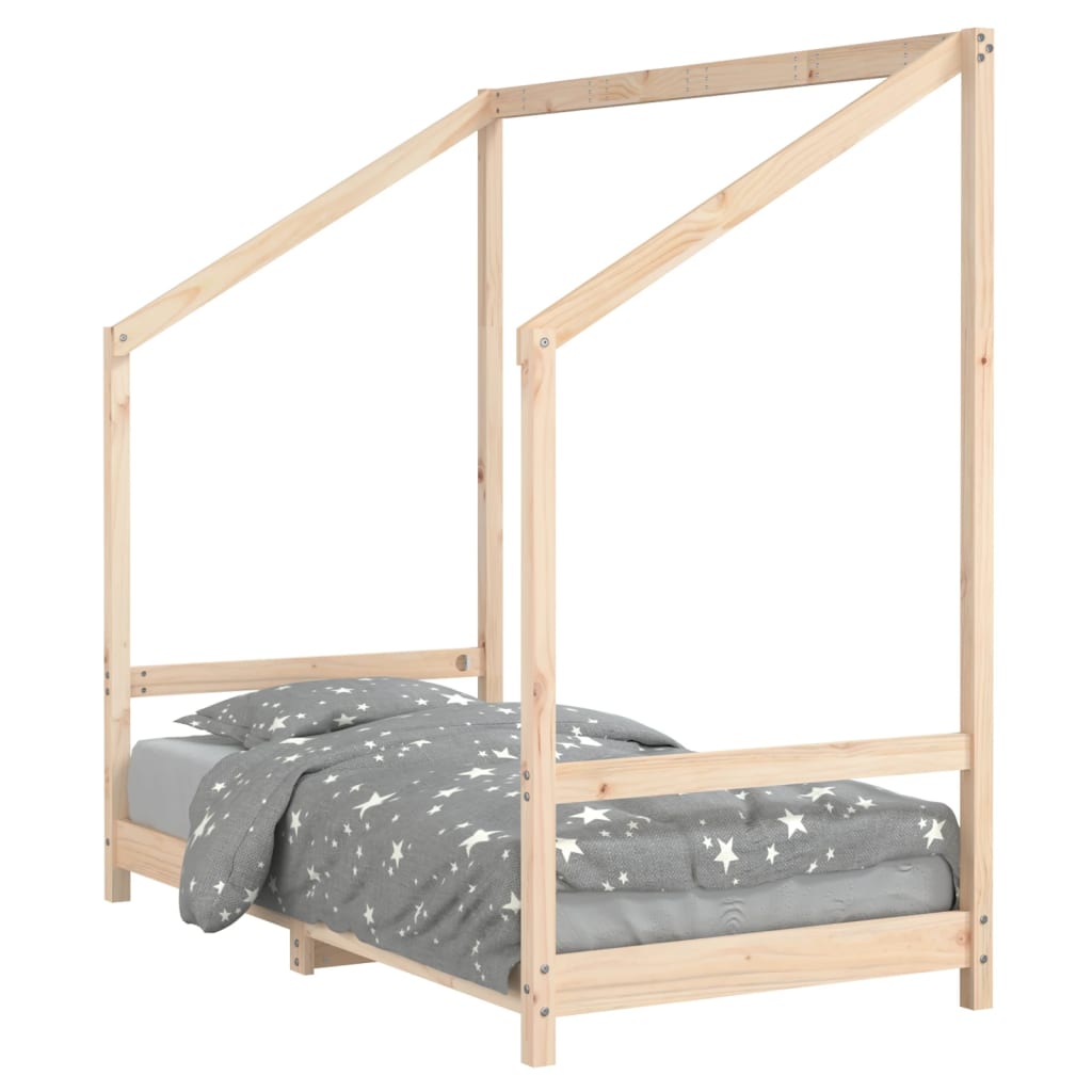 Cadru de pat pentru copii, 80x160 cm, lemn masiv de pin - Vendito